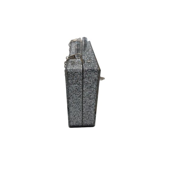 BARI LYNN Fruit Box Clutch Bag Chain Strap Acrylic Hard Sided Glitter - Picture 12 of 12